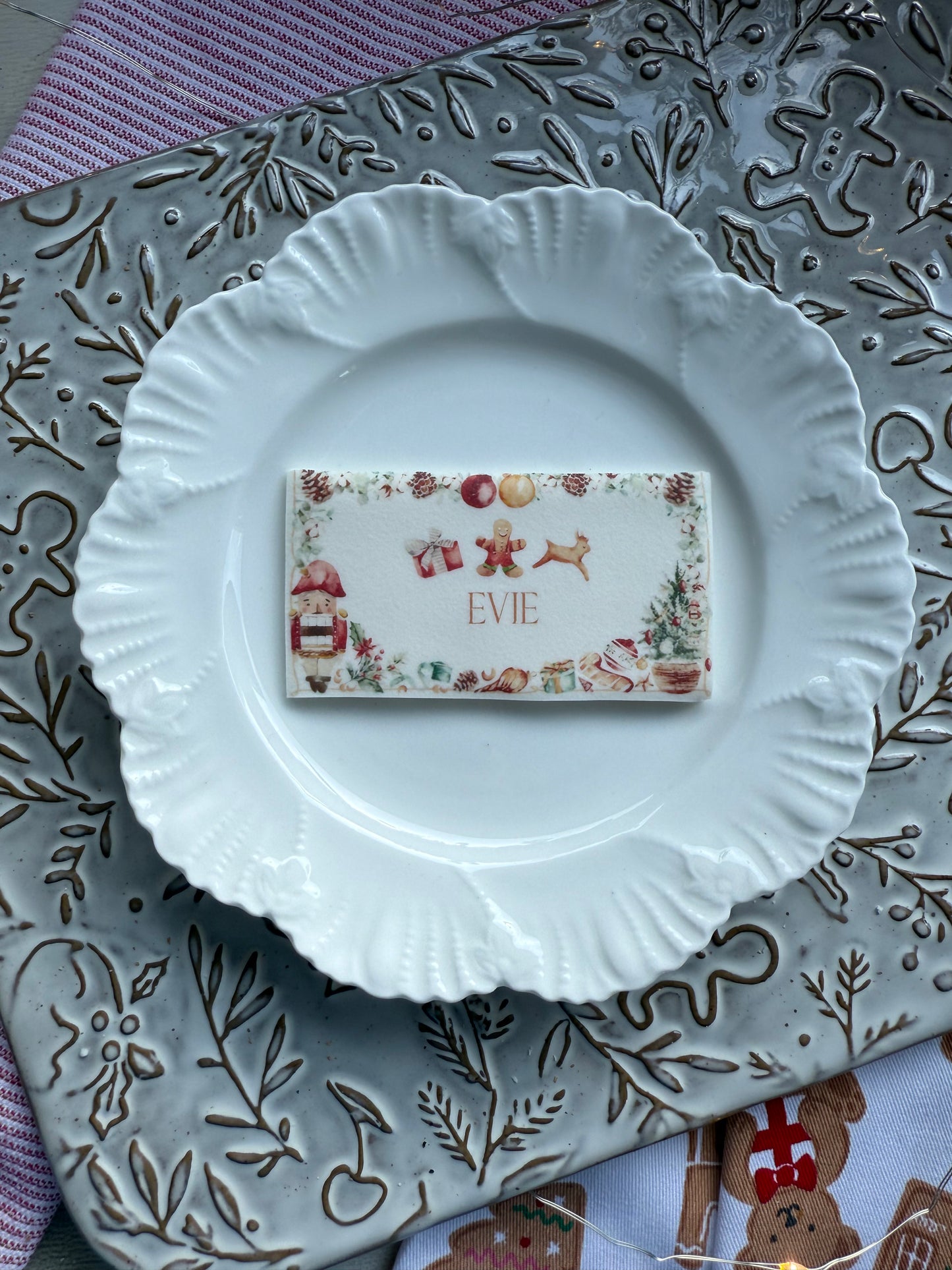 Personalised Place Card Cookie (Toy shop)