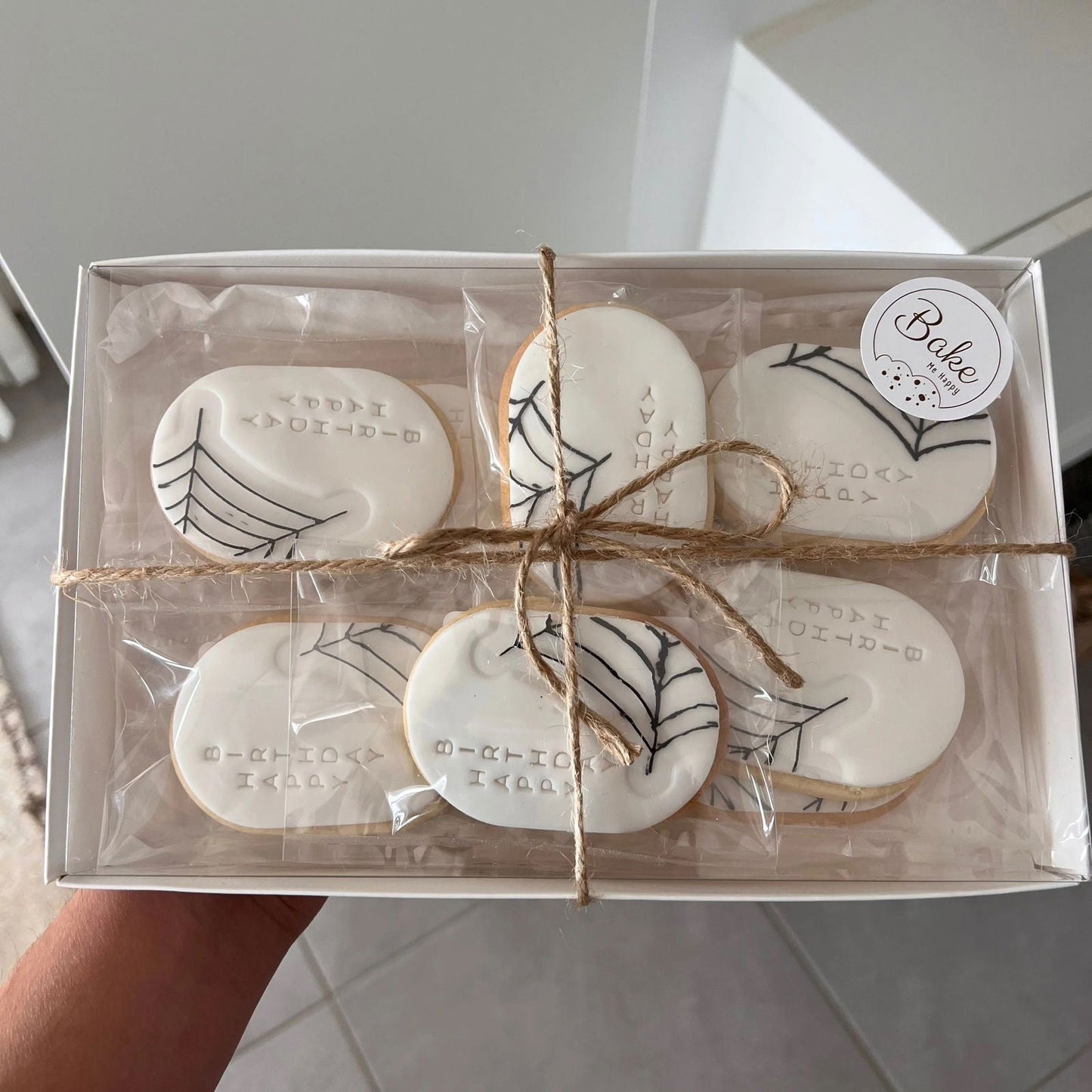 Minimalist Spider Webb Cookies - Bake Me Happy Sunshine Coast