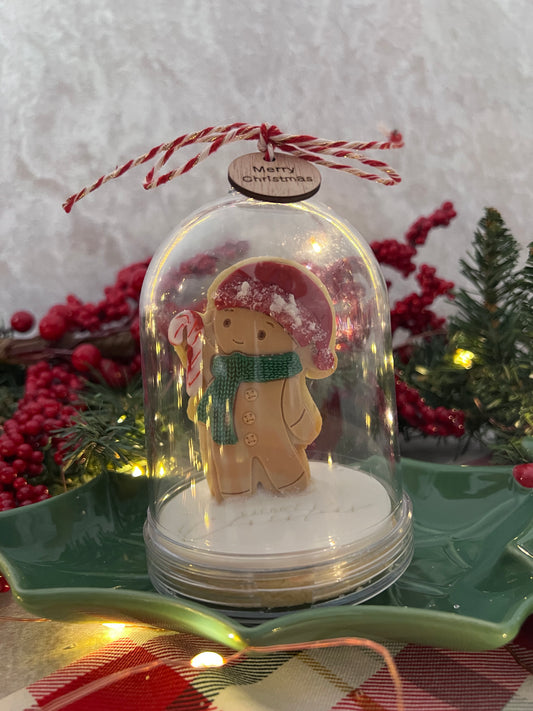 Gingerbread Man Dome Ornament