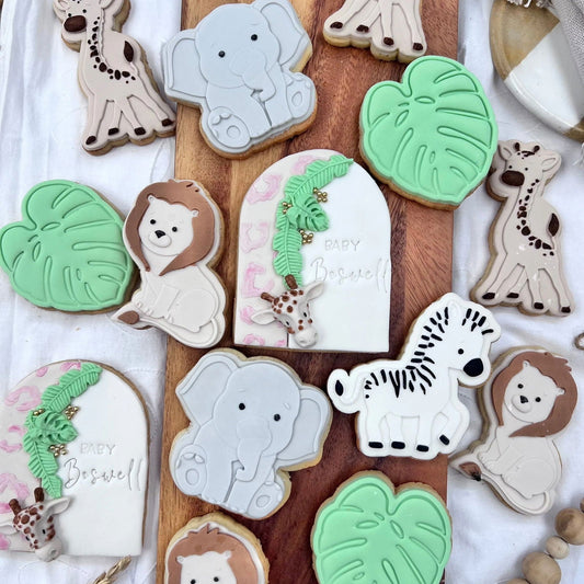Neutral Safari Cookies - Bake Me Happy Sunshine Coast
