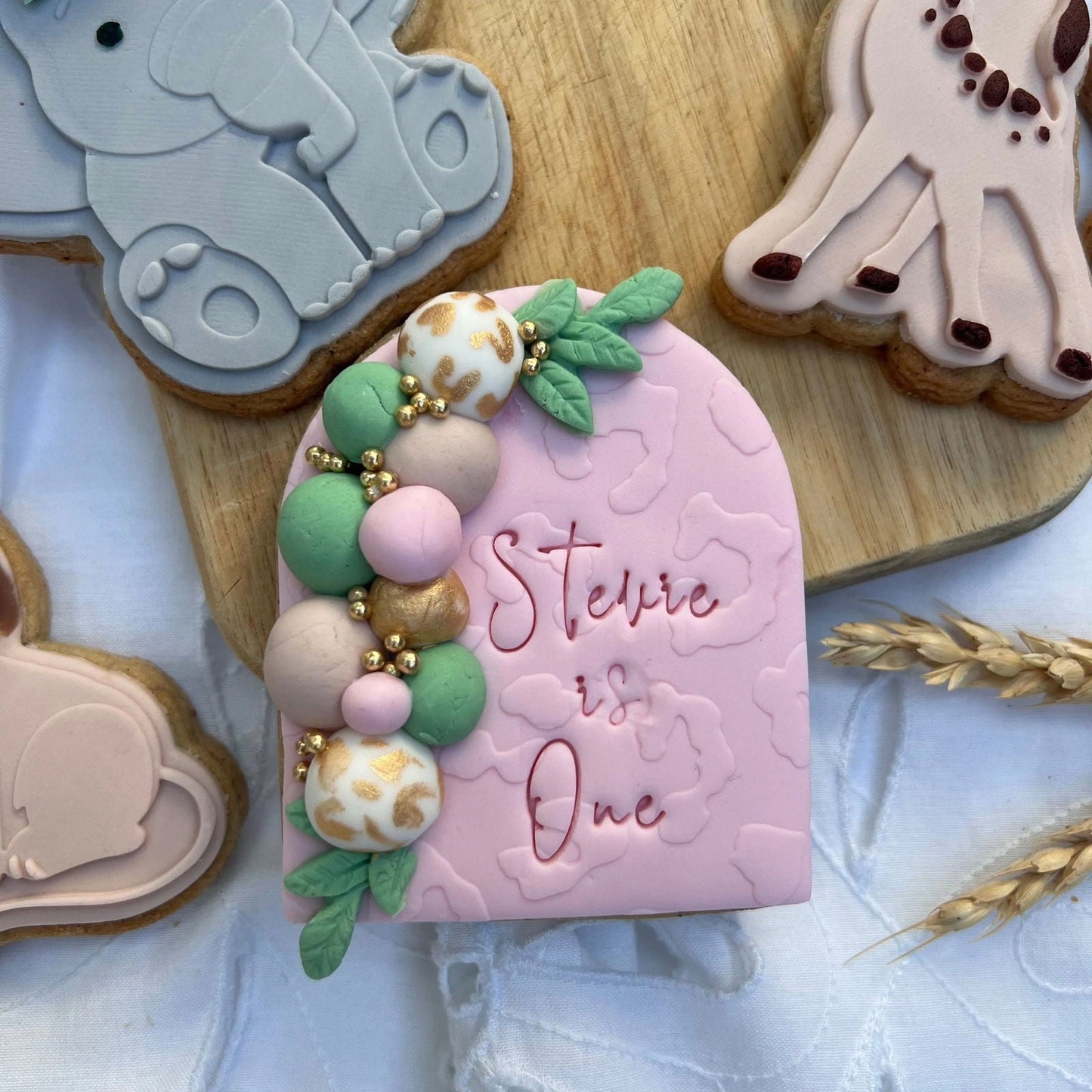 Pink Safari Cookies - Bake Me Happy Sunshine Coast
