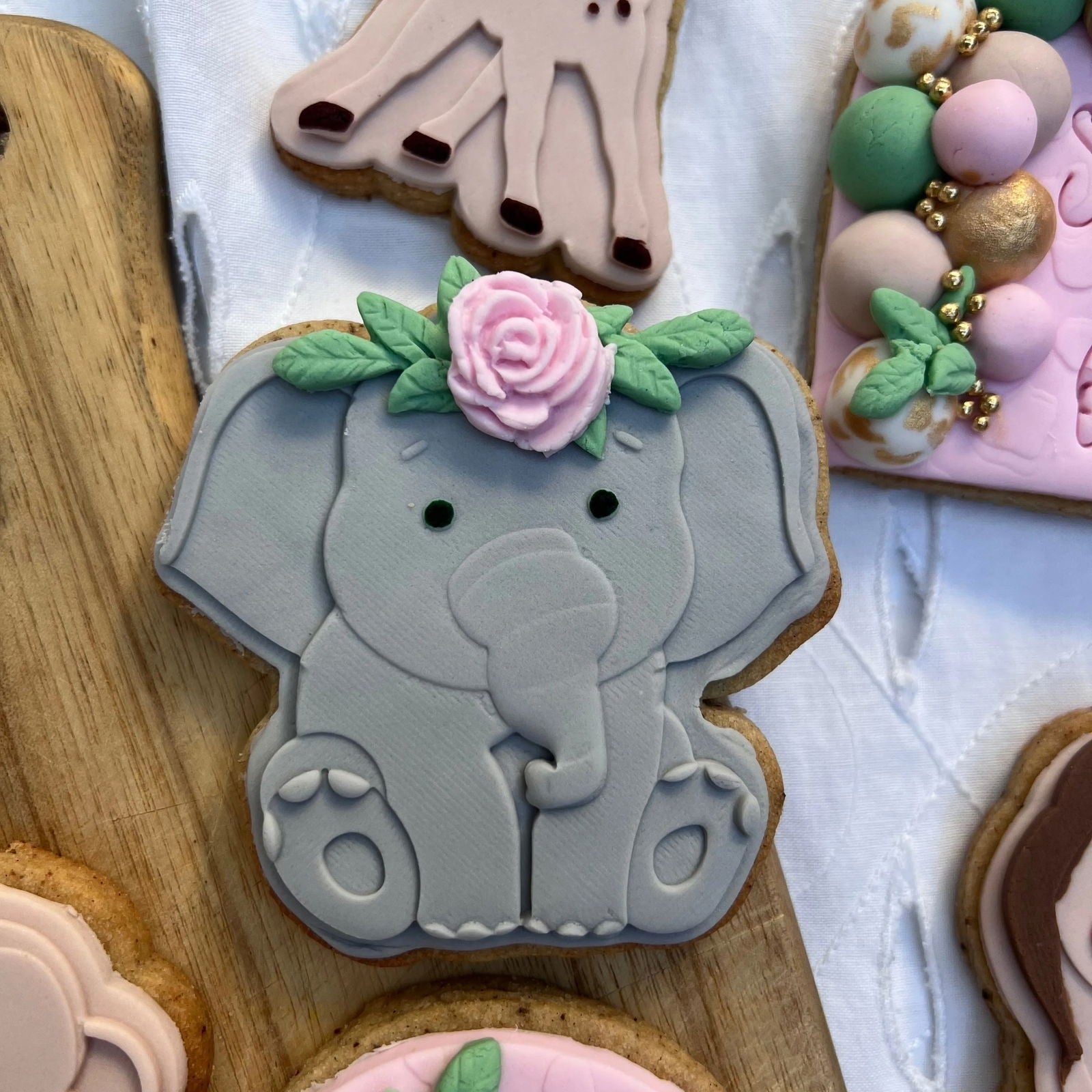 Pink Safari Cookies - Bake Me Happy Sunshine Coast